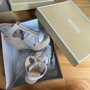 WORN ONCE Michael Kors Berkeley Wedges Heel